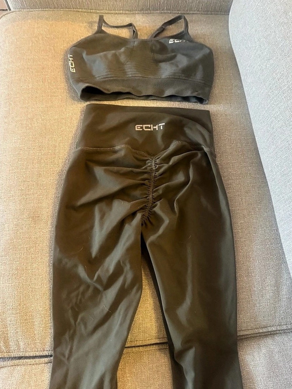ECHT Women's Olive Green Athletic Set Size XS